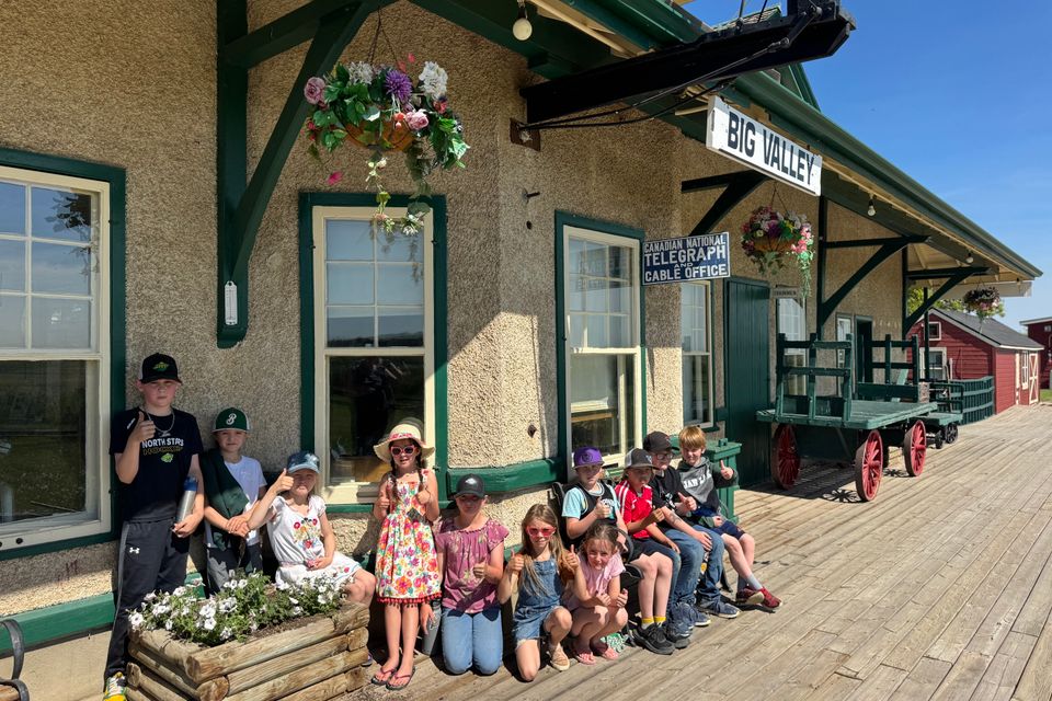 2025 5 28 big valley kids plant flowers at station