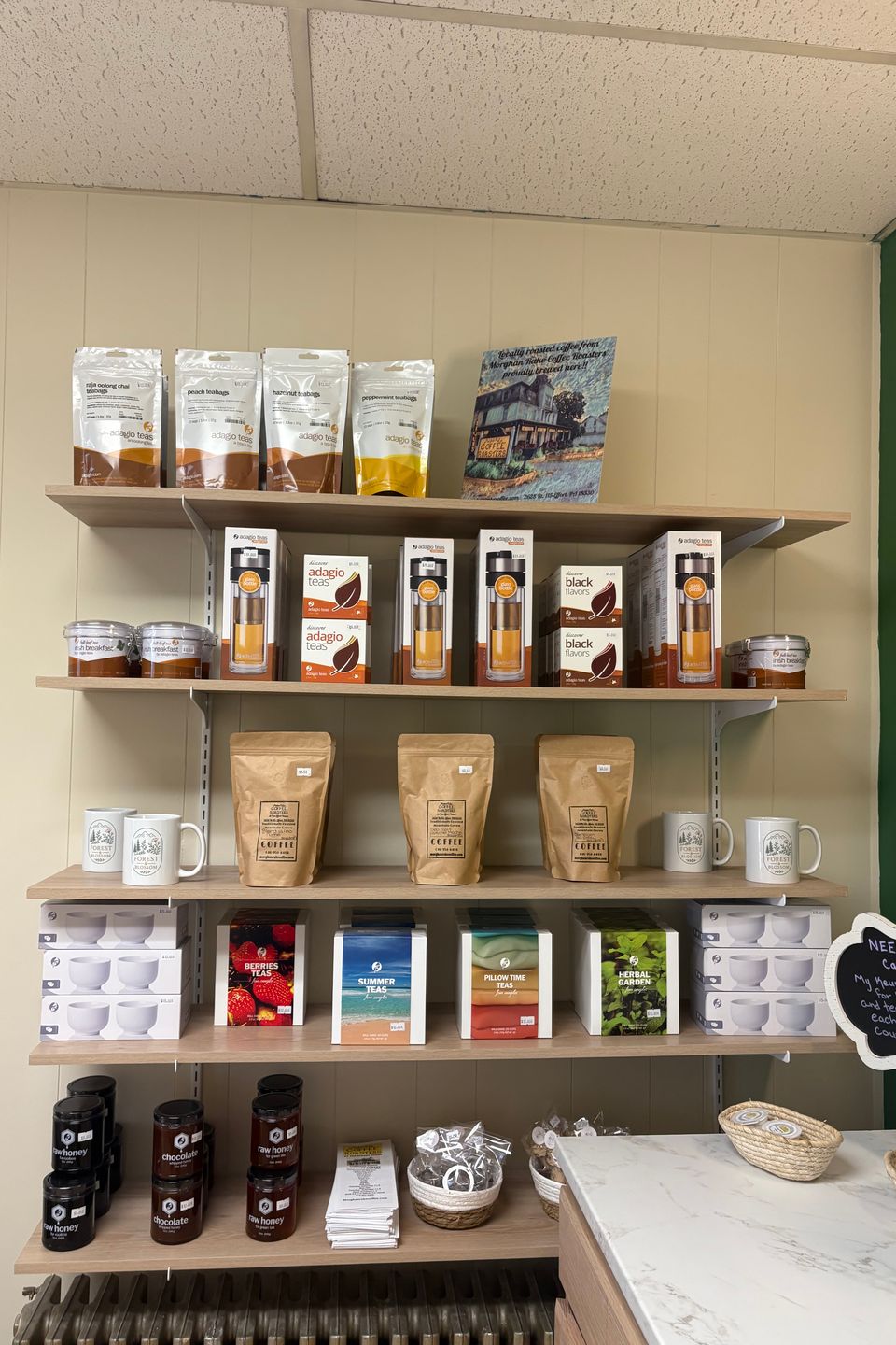 Coffee and Tea at Forest and Blossom