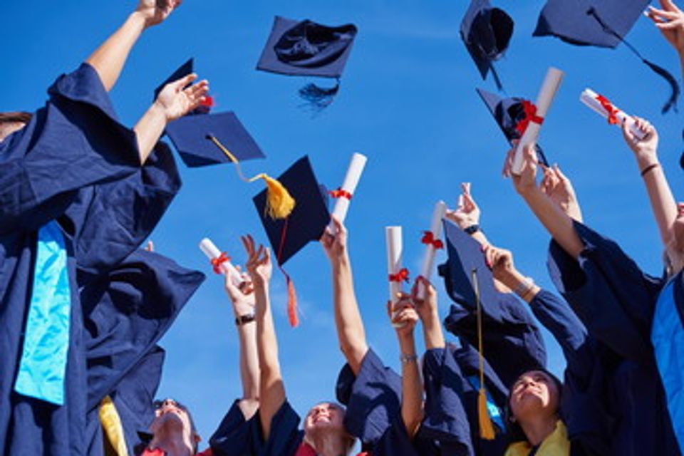 Grad hats in the air image