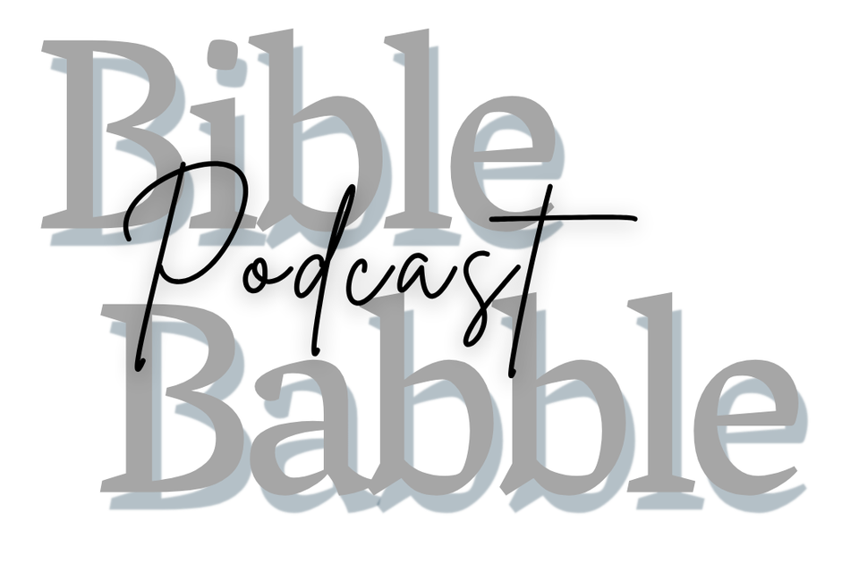 Bible babble logo   white