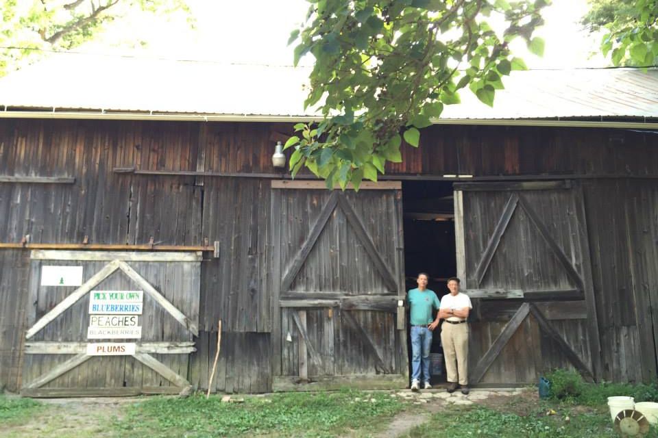 Historic barn at Indian Orchards Farm in Media, PA, family-owned since 1913