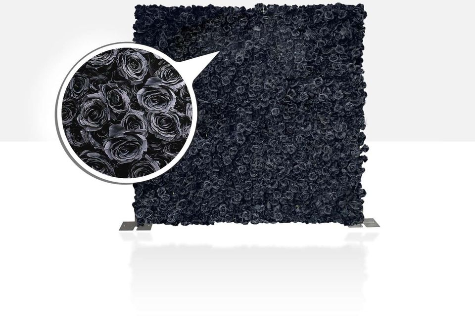 Black rose wall