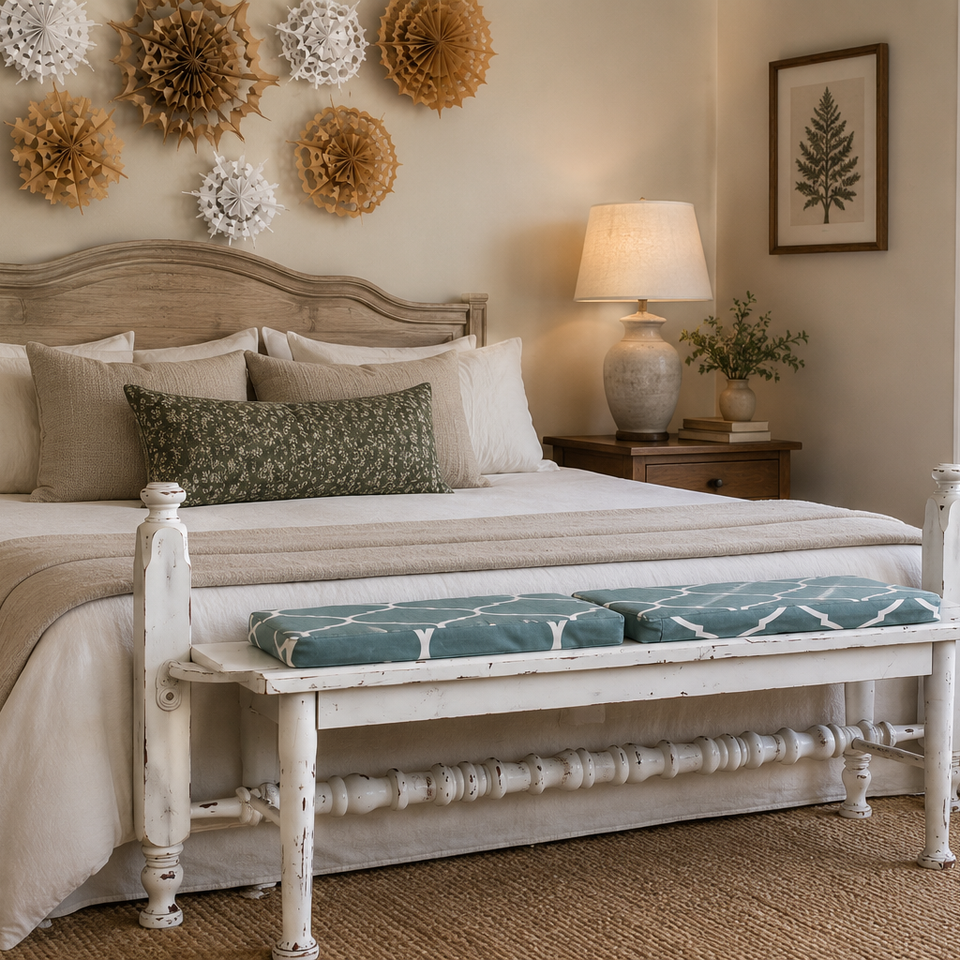 Reimagined head and footboard to bench
