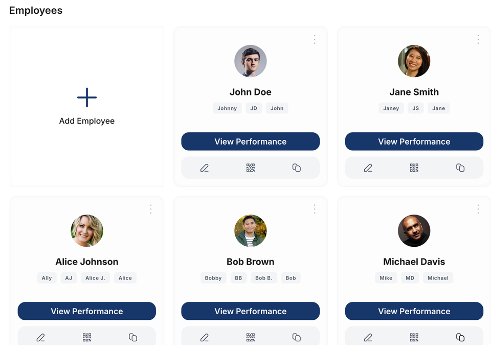 StoryDiverPR Employee Review Leaderboard