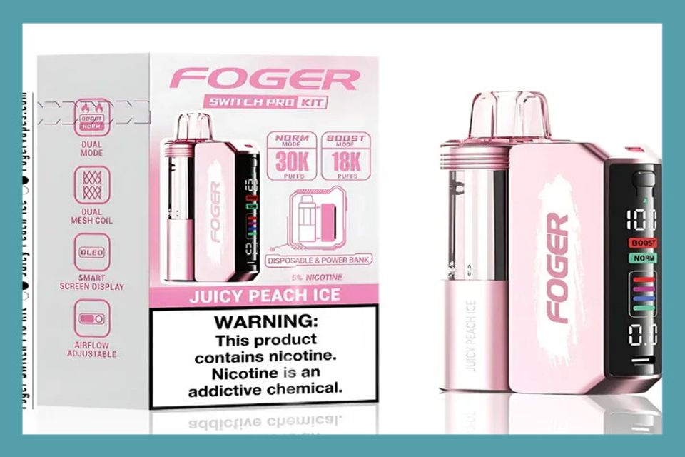 Foger Juicy Peach Ice Disposable Vape