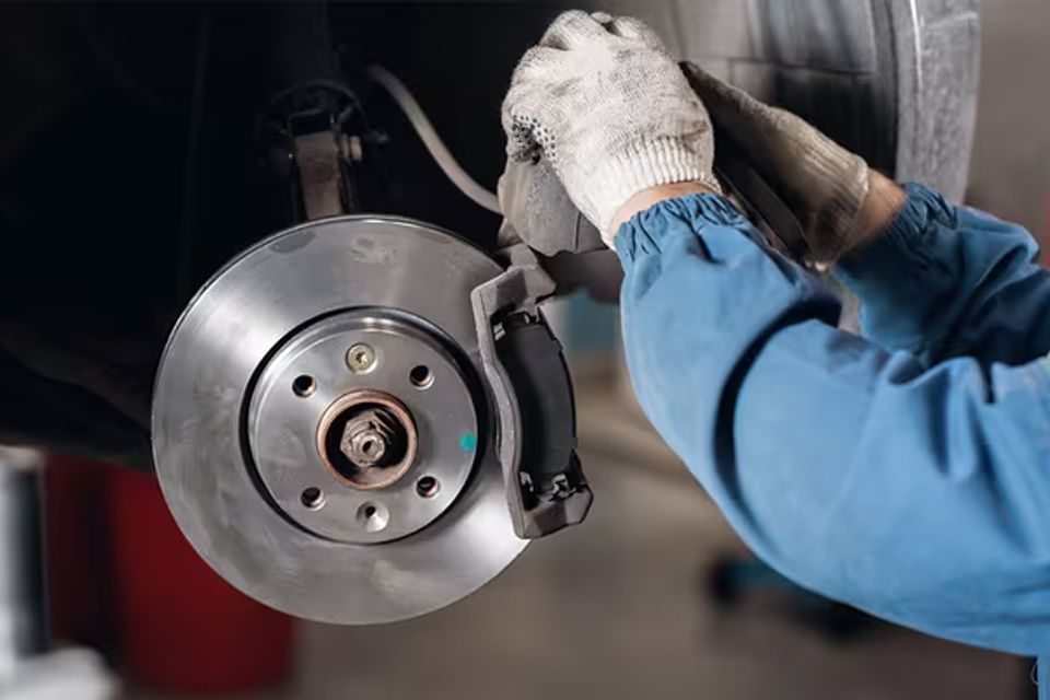 In article image brakes steering and suspension inspection