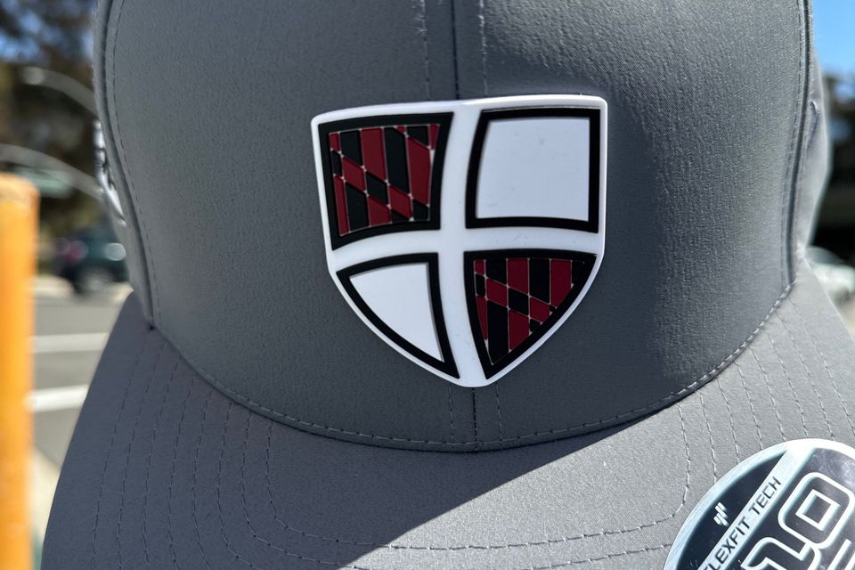 Gray with rednblack shield