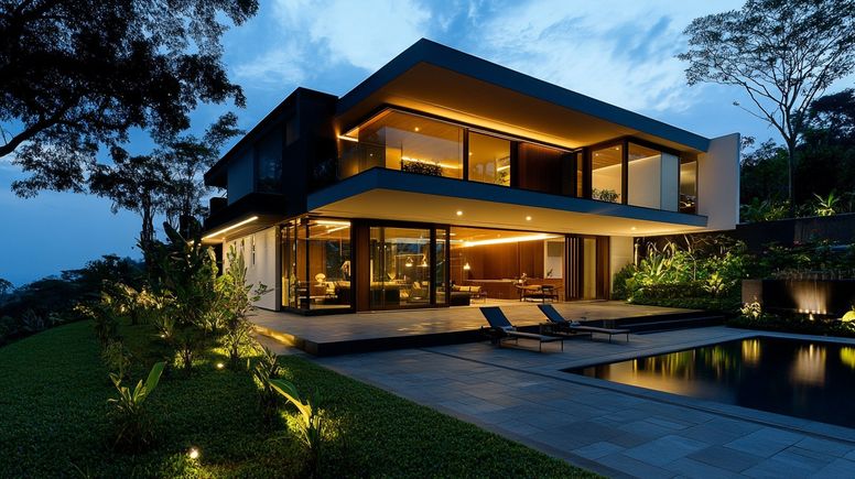 Stockcake luxurious modern house 1754506770