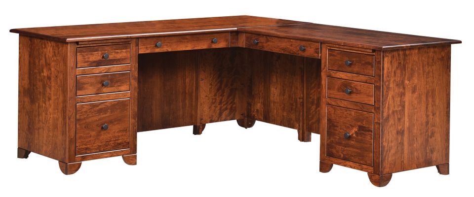 Sf cherry valley sgl ped jr exec l desk