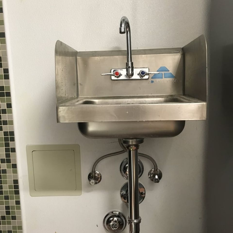 Hand sink installed wingstop city of Norwalk Ca