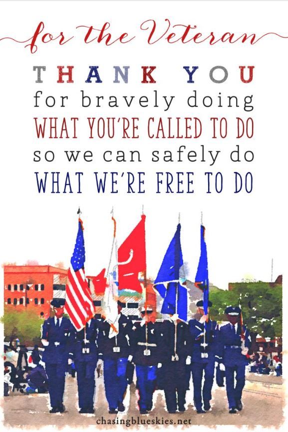 Thank you veterans