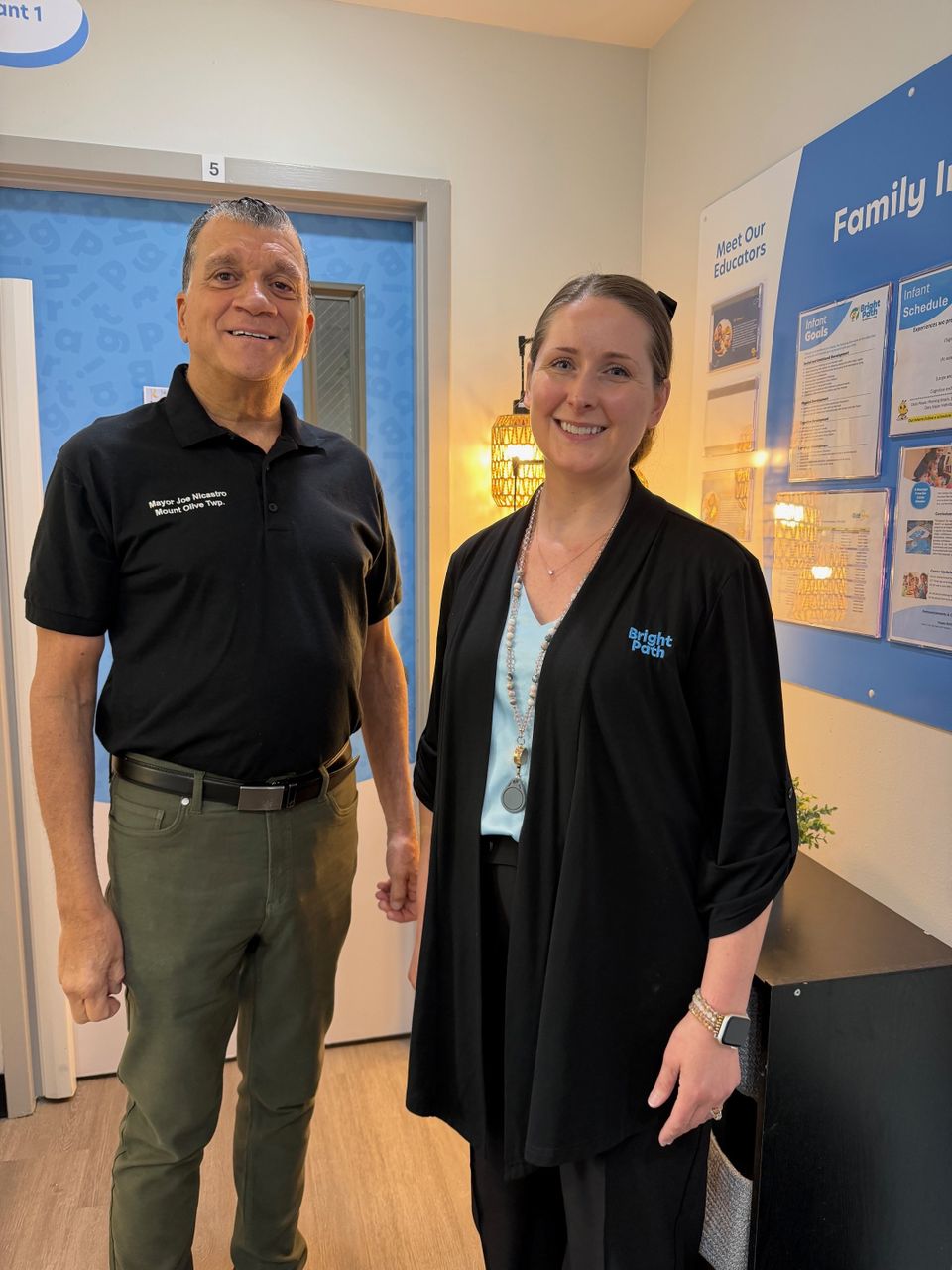 Mayor joe nicastro and rose  noreika  director of bright path budd lake