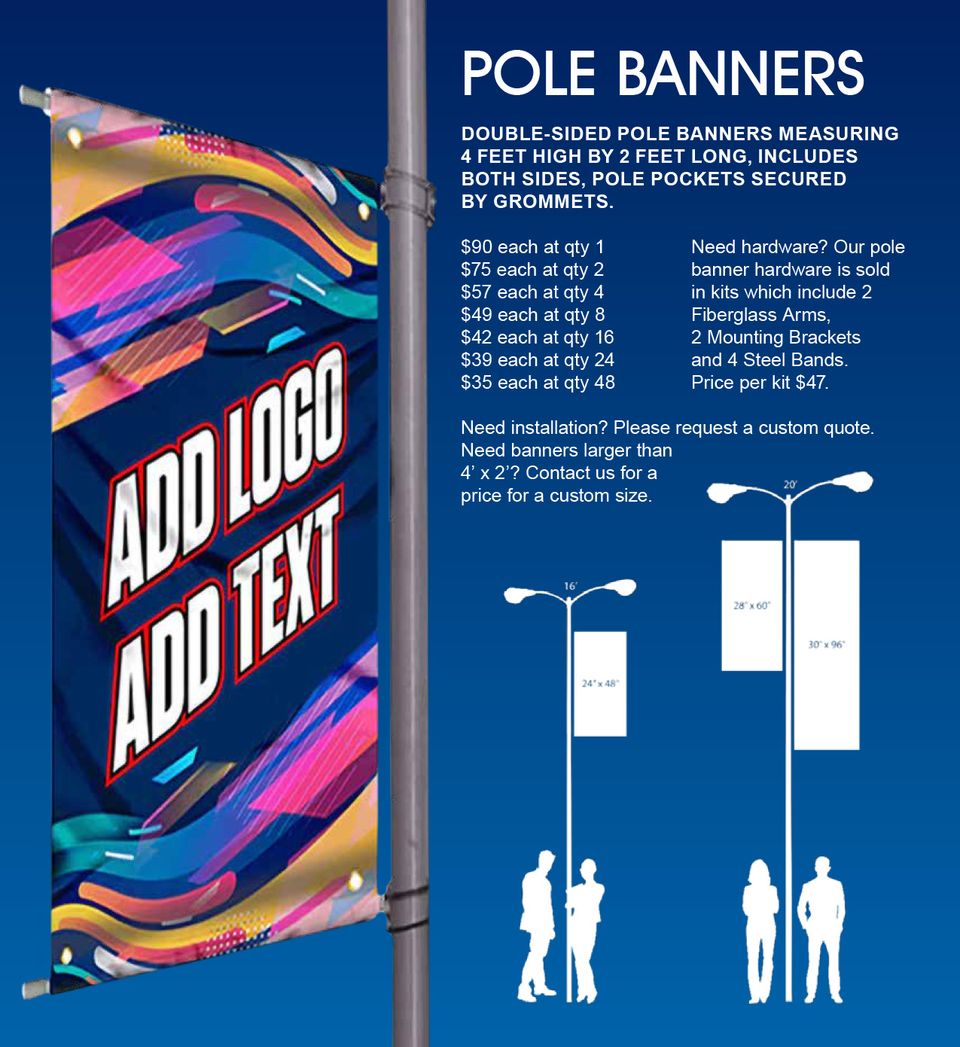 Pole banners
