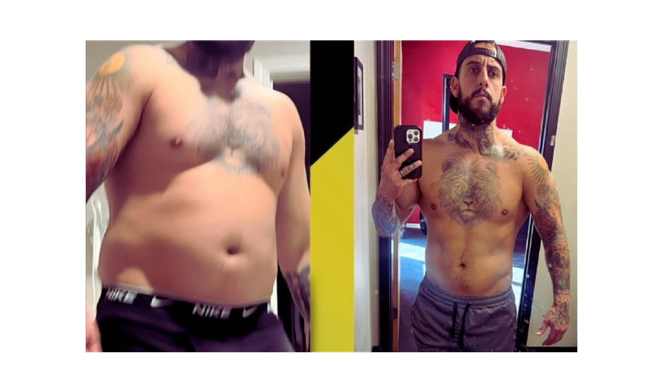 Before & After Fitness Picture Of James Biccum - Owner Of Gym Truck Chico 