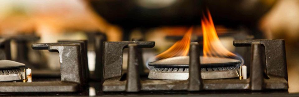 Gas stove flame