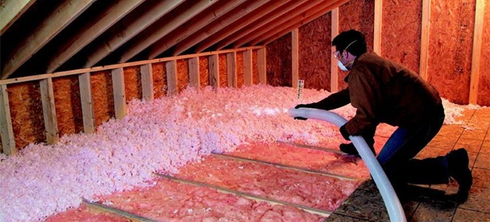 Cellulose blown in insulation