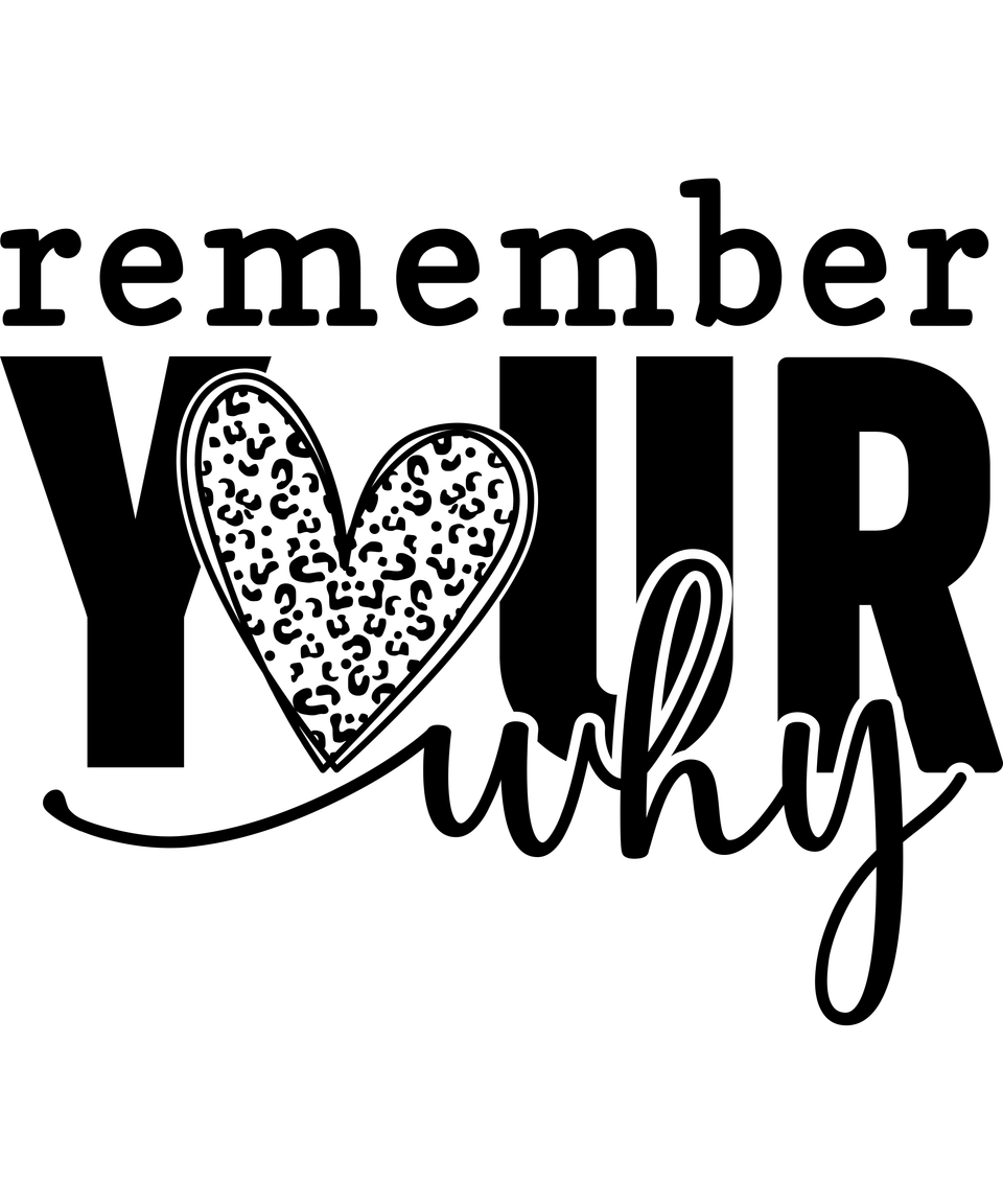 Affirmation   remember your why blk