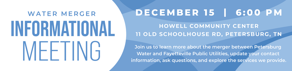 Petersburg water banner