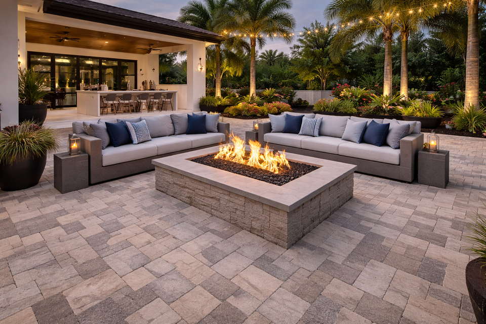 Fire pit installation