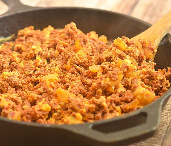Chorizo con huevos 1