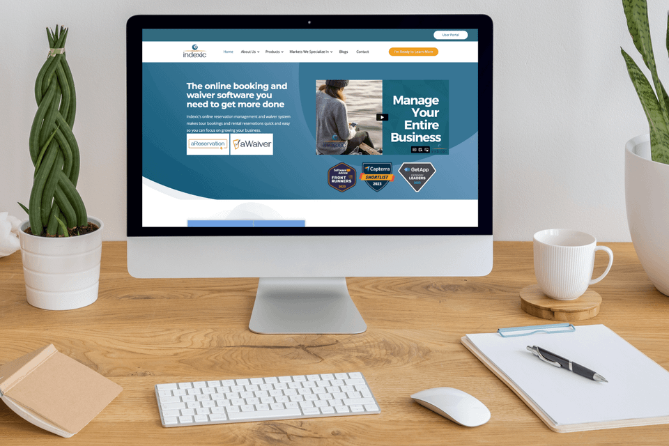 Saas website design