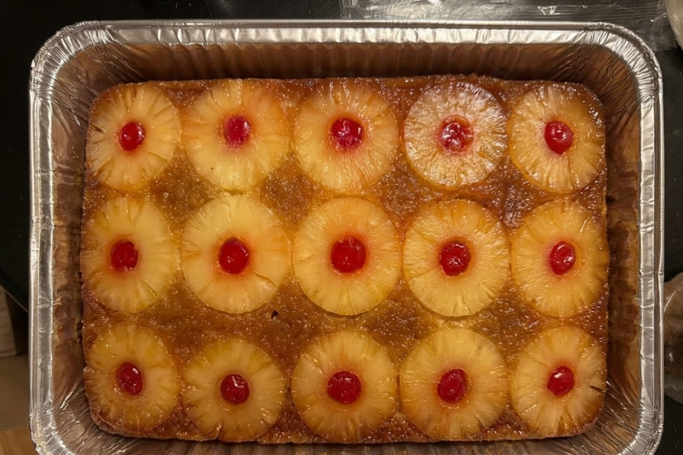 large pineapple upside down cake