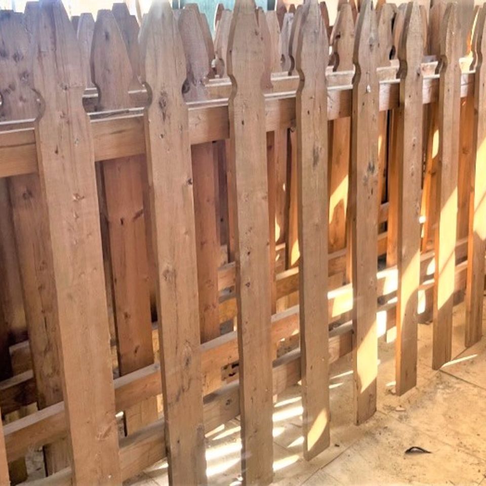 Wooden fence