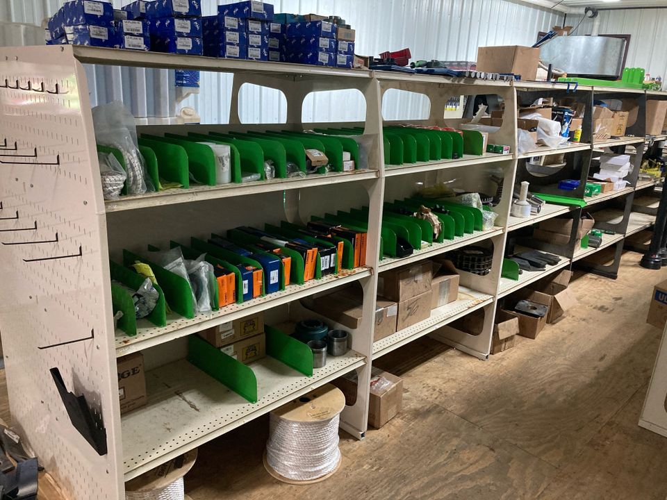 Ag bag parts shelves