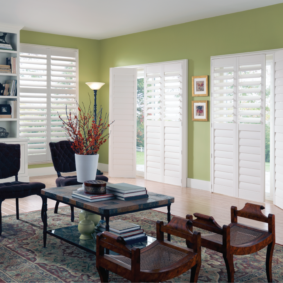 White panel shutters for your home in boise ID