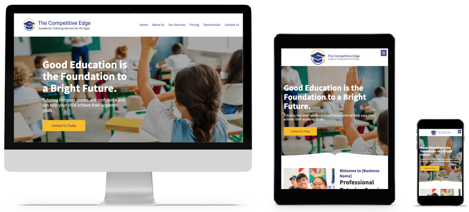 Academic tutoring service website design