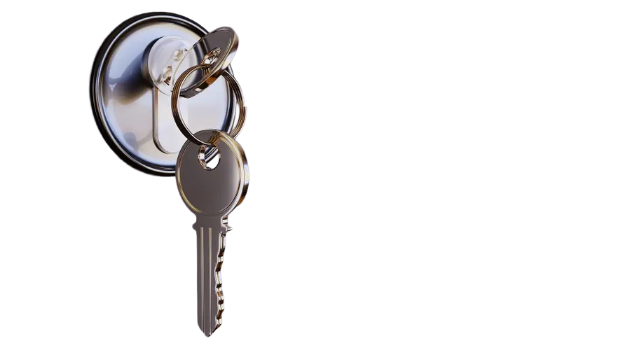 Lock key no background