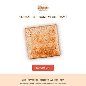 Email layouts template 4 example