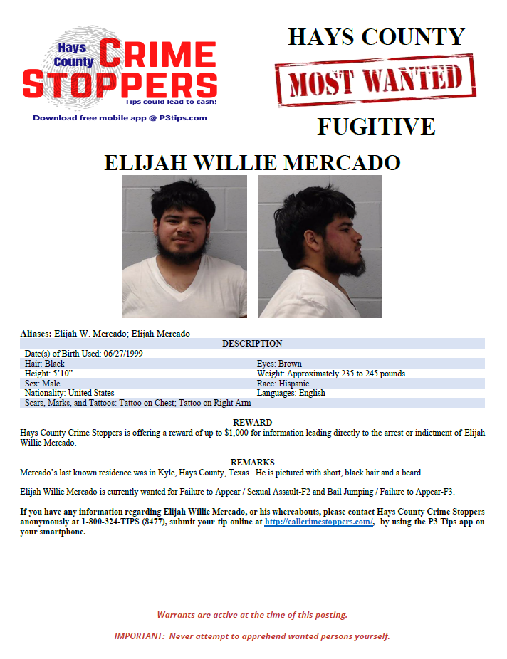 Mercado most wanted poster