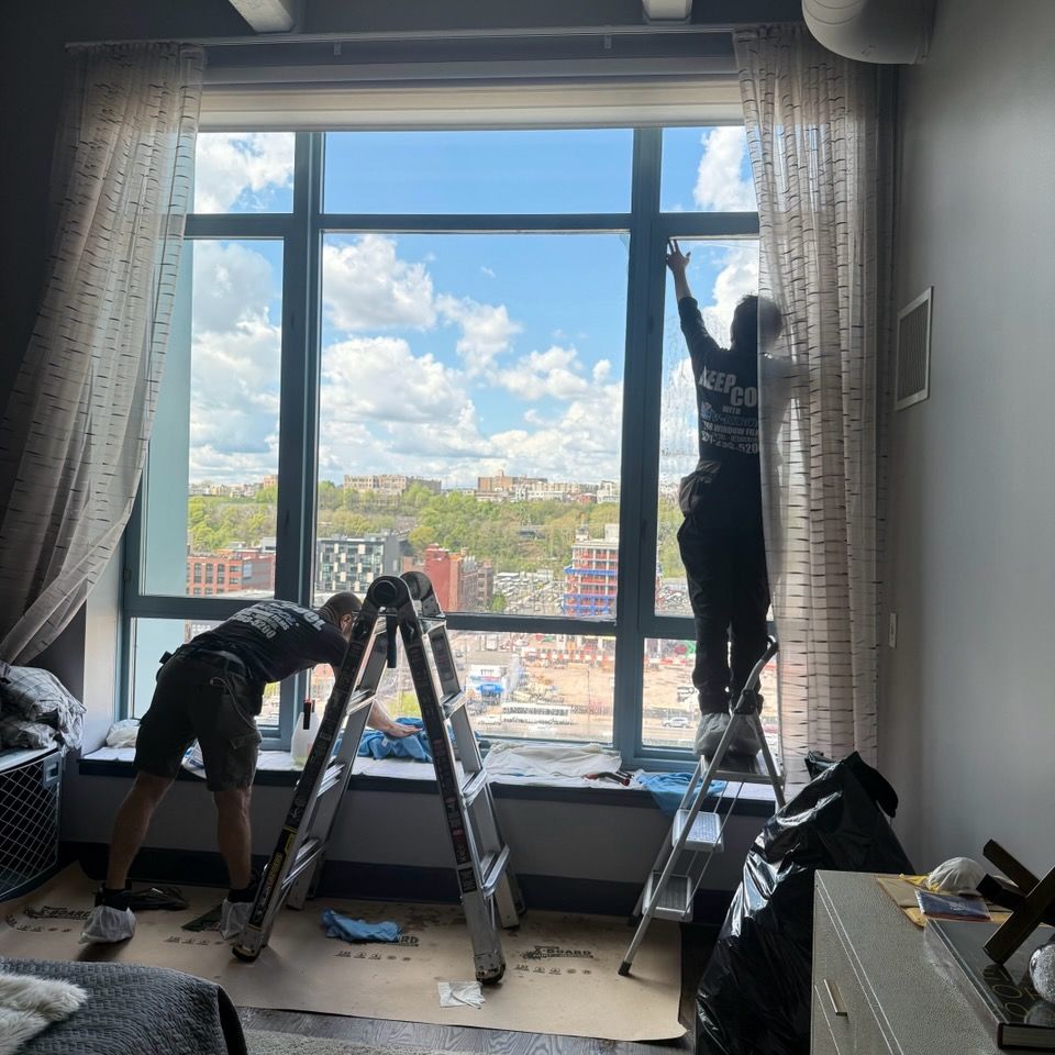 Solar protective film fiftyfivepercent expert installer residential highrise interior northernnewjersey 