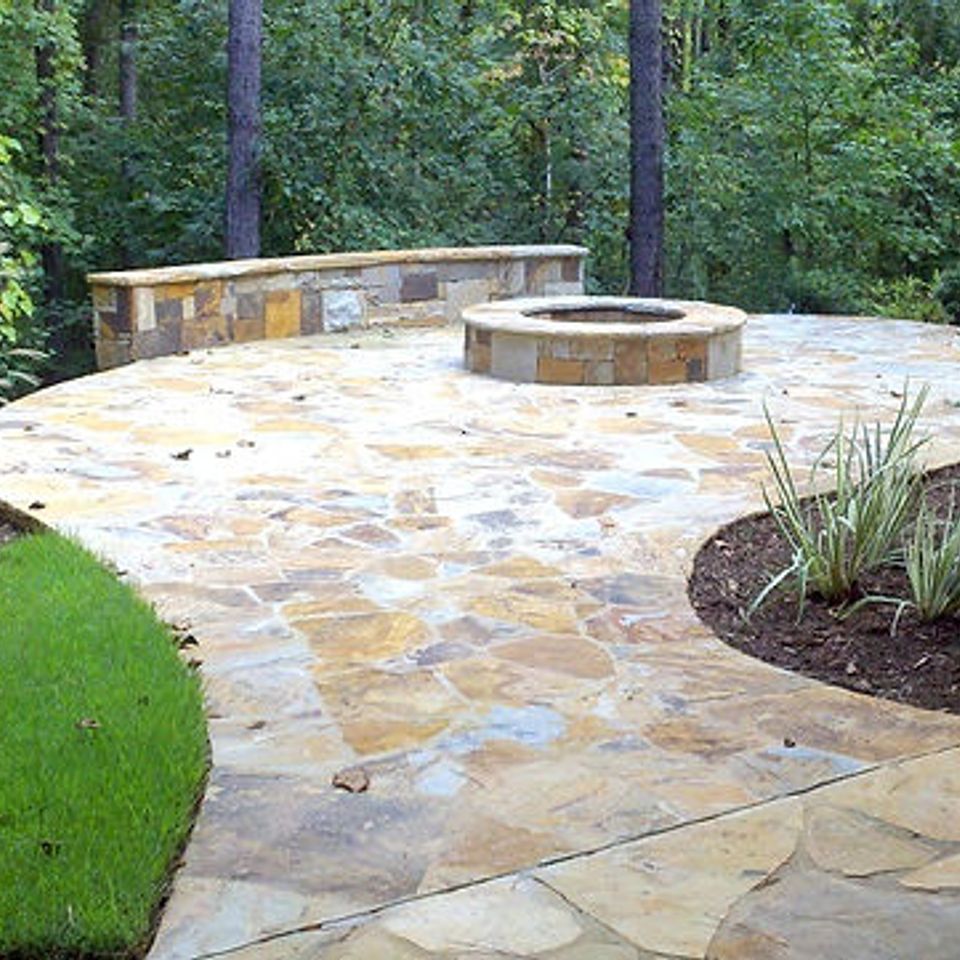 Flagstone patio