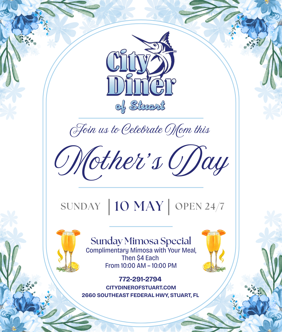 City diner mother's day 2026