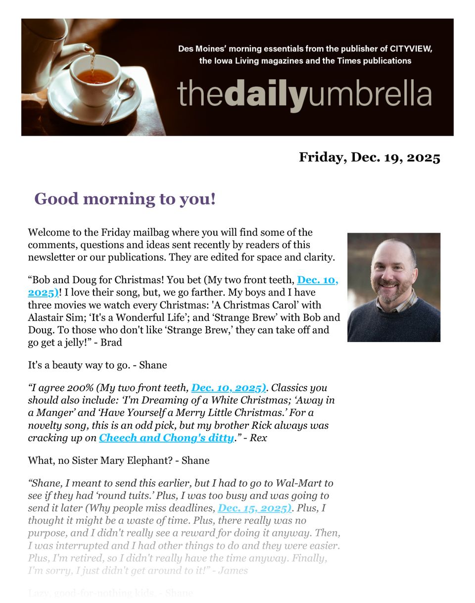 Daily umbrella dec. 19  confirmed measles case  handmade for the holidays  why are christmas trees more noticeable on christmas  1