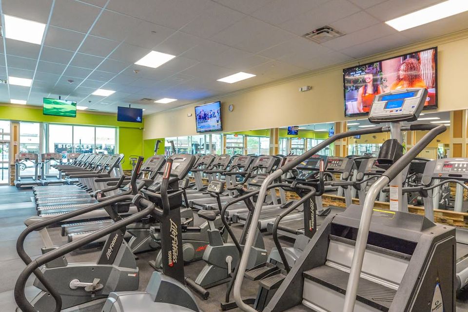 The cardio deck at Maximus Gym in Riverhead