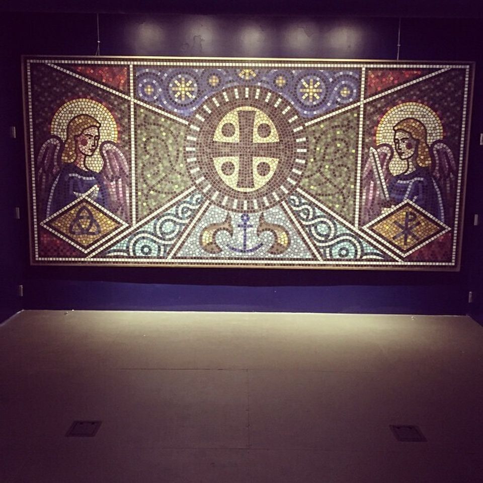 Mosaic custom print for camp house