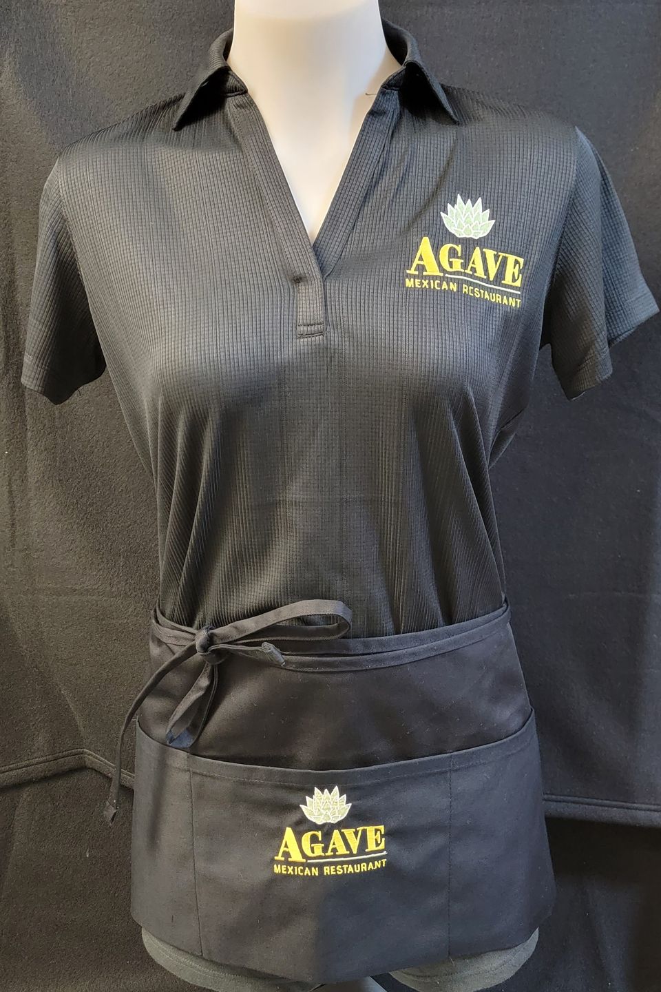 Heat Transfer Vinyl example - company logo on server uniform and apron by SaRi's Creations