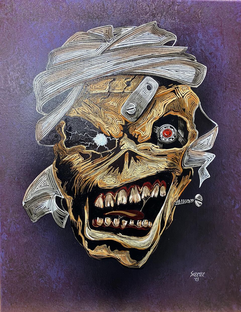 Hand-painted portrait art collection by Skeeter's Grafix.