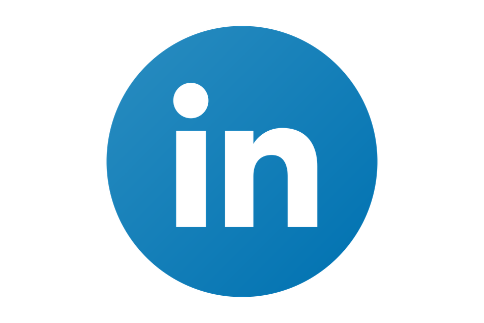 Linkedin icon circle form