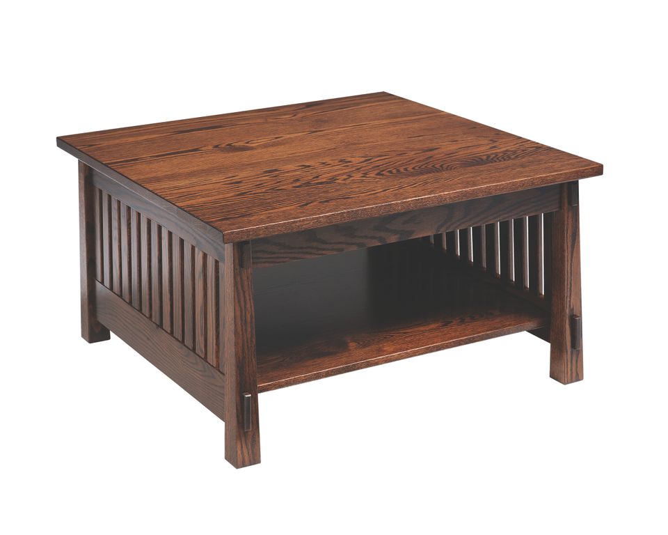 Qf 4575 country mission square coffee table