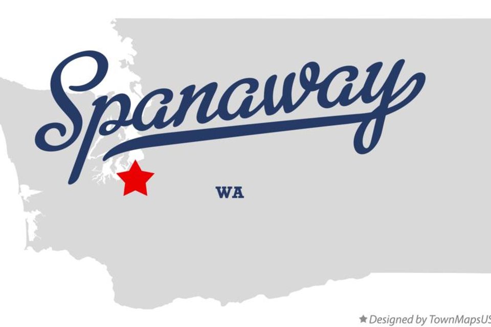 Map of spanaway wa