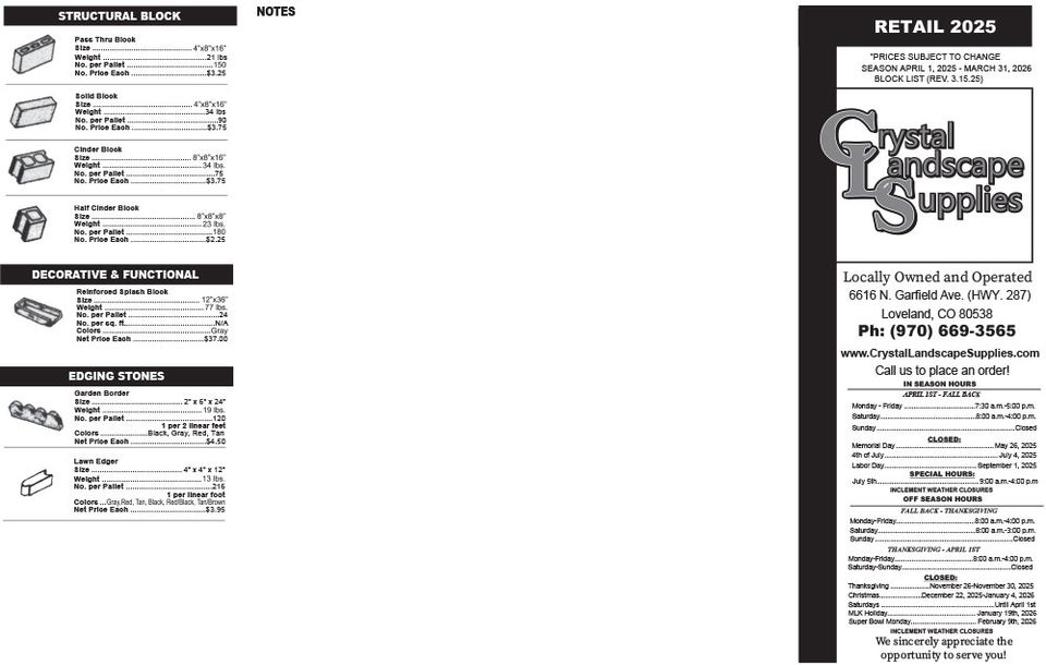 2025 retail paver price list v3.15.25 1