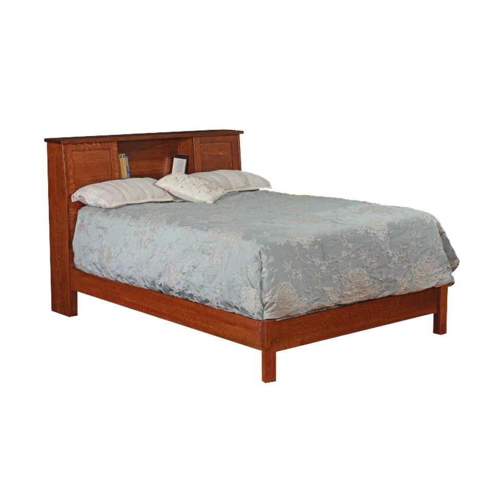 Aw bookcase bed with low footboard