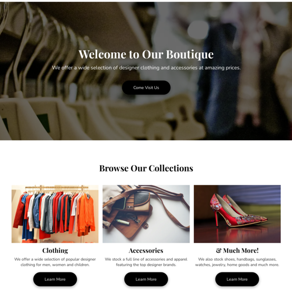 Clothing boutique
