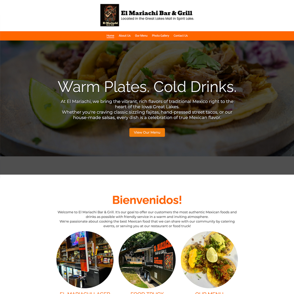 El mariachi website design