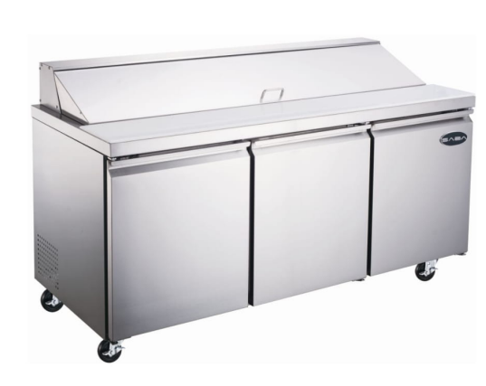 Commercial Restaurant Refrigerated Prep Table Cooler Freezer Refrigerator Pizza Prep Table Sandwich Prep Table Salad Prep Table Mega Top Prep Table 