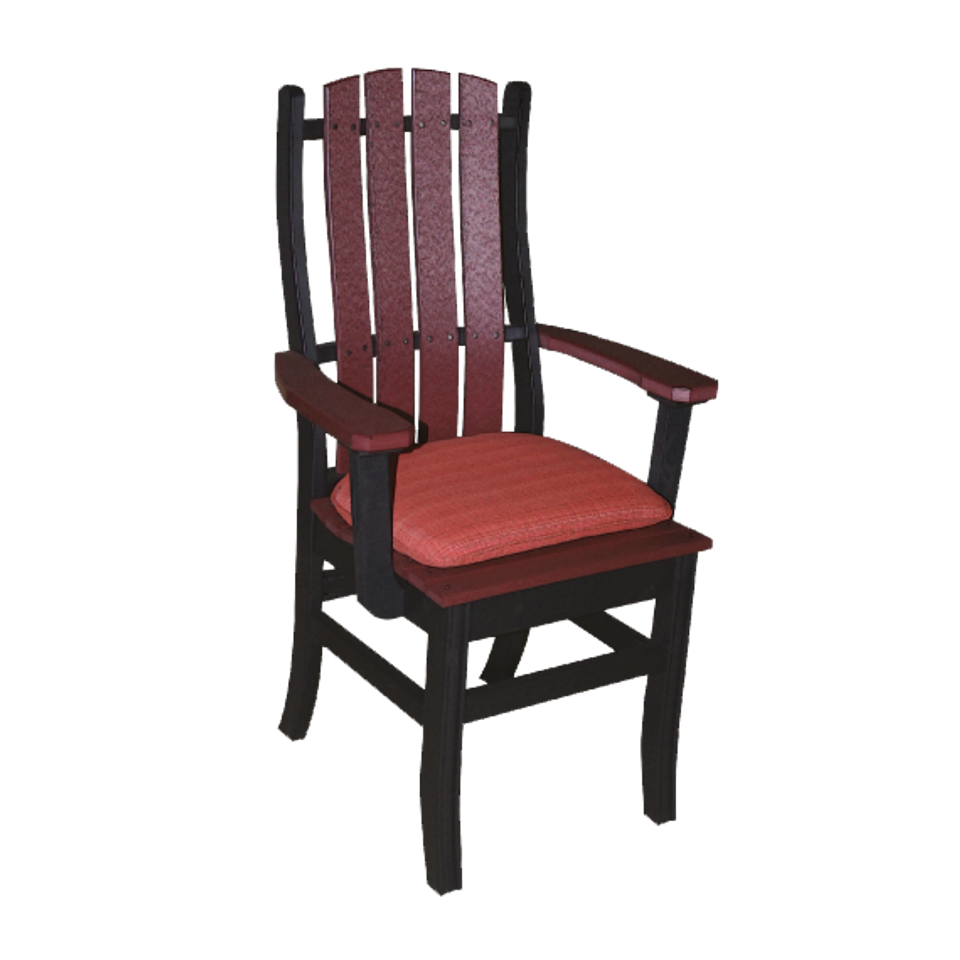 Or wiliamson dining set red (arm chair with cushion)